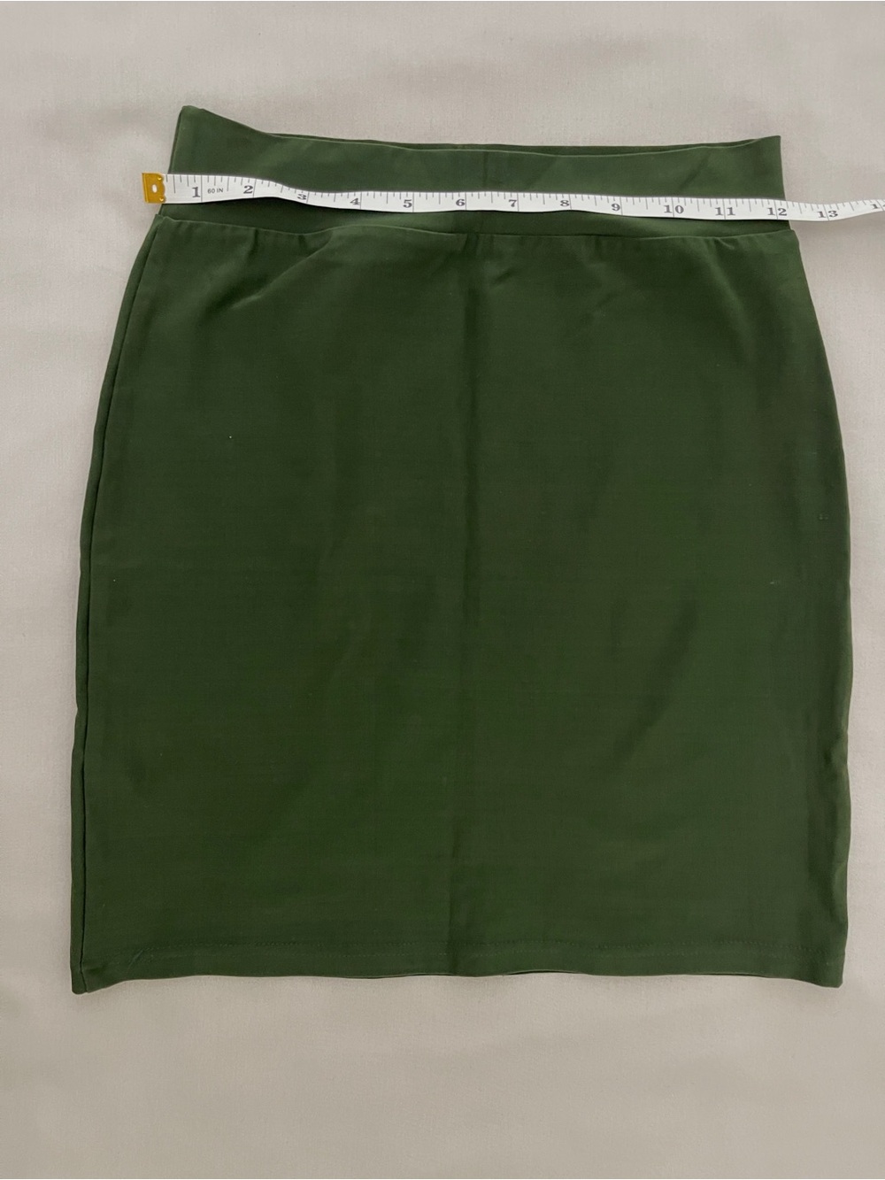 High-Waist Olive Green Mini Skirt - Picture 5 of 5
